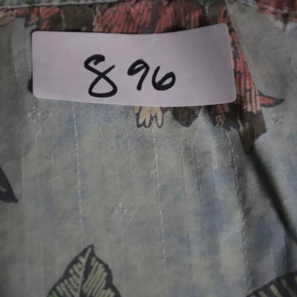 Tommy Bahama Button Up Shirt Mens XXL Blue Floral Hawaiian Tropical Beach Silk - Picture 9 of 9